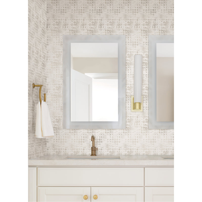Rouleau de papier peint métallique L 33 pi x l 20,9 po Celeste, Blanc cassé