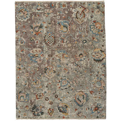 Kyri Performance Hand Knotted Wool Floral Rug
