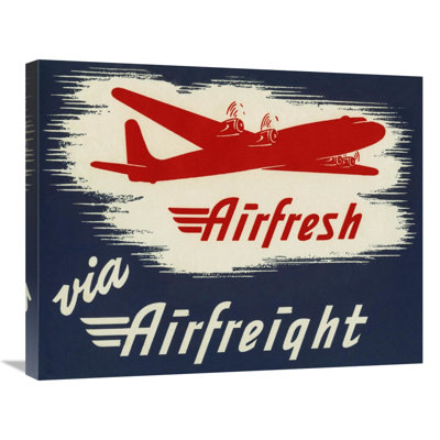 Airfresh Via Airfreight Wrapped Canvas  Graphic Art Print
