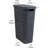 Slim Laundry Hamper With Lid, 40L Clothes Basket, Premium Wicker Design, Plastic-447640748