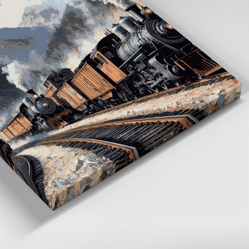 Art sur toile gris, H 16 po x l 16 po