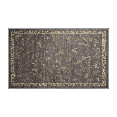 Tapis gris lavable à la machine
