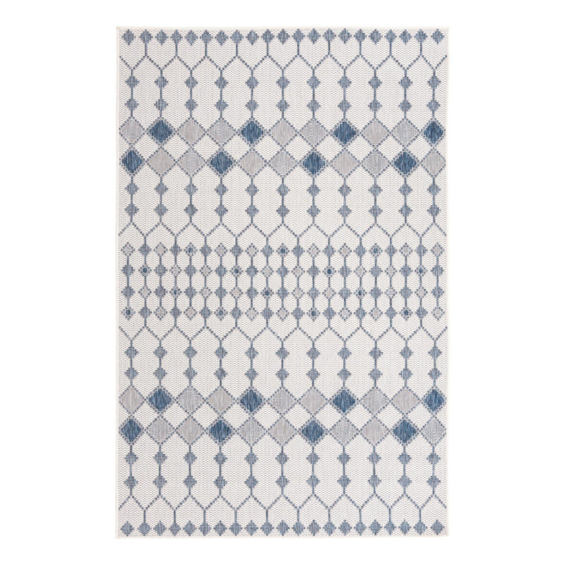 Tapis extérieur ivoire Traliccio, Rectangle 5 pi 3 po x 7 pi 10 po