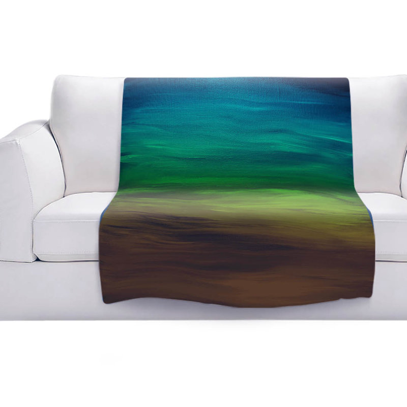 Couverture sherpa doux coucher coucher de soleil, l 68 po x L 80 po