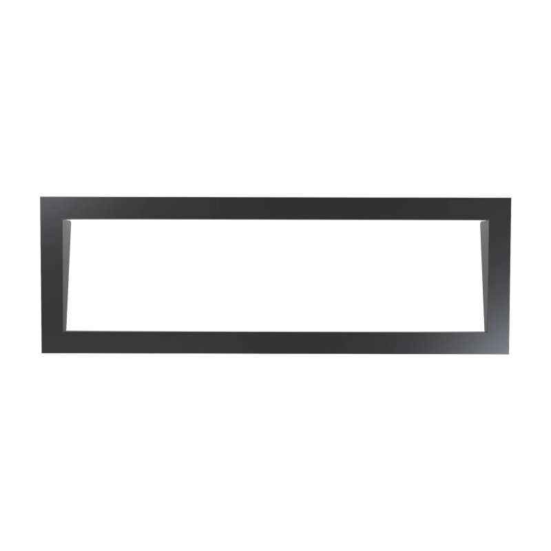 Garniture de cheminée noire Liedeer Homes Latitude II, H 19,38 po x l 58 po x P 2,75 po, Noir, noir, noir, noir