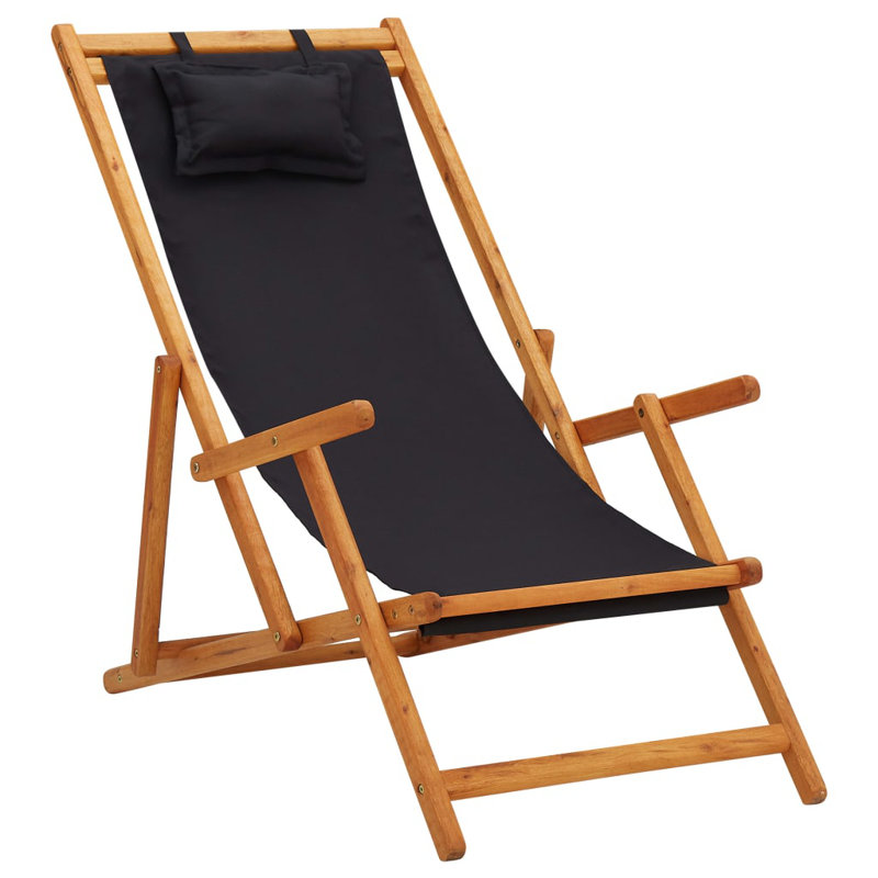 Chaise longue Behtzy, Noir