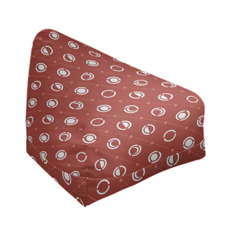 Housse de sac de pois, Blanc / Rouge, H 38 po x l 42 po x P 29 po, Bourre en polyester