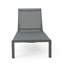 Chaise longue de patio grise-310027915