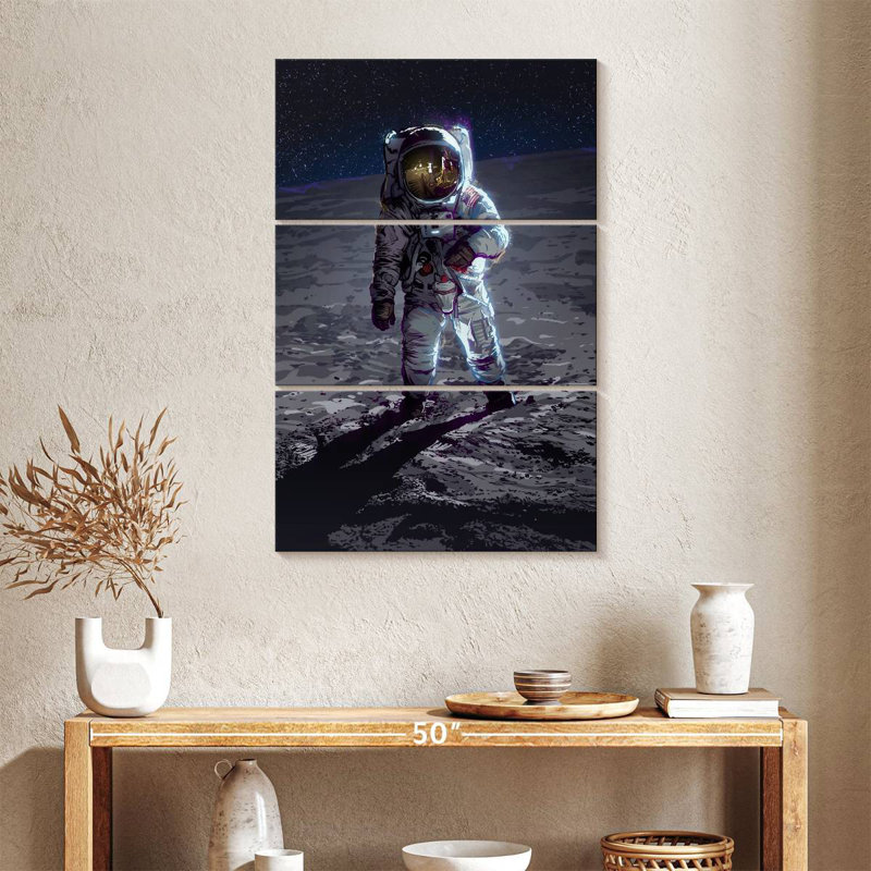 Oberle Apollo 11 Moonlanding, 38" H x 24" W