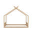 Lit de maison de style Montessori pour enfants, cadre de lit au sol avec tête et pied de lit-1410346781-1410346780