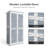 Aiho 63-Inch High Solid Wood Vertical Storage Shed-82396209