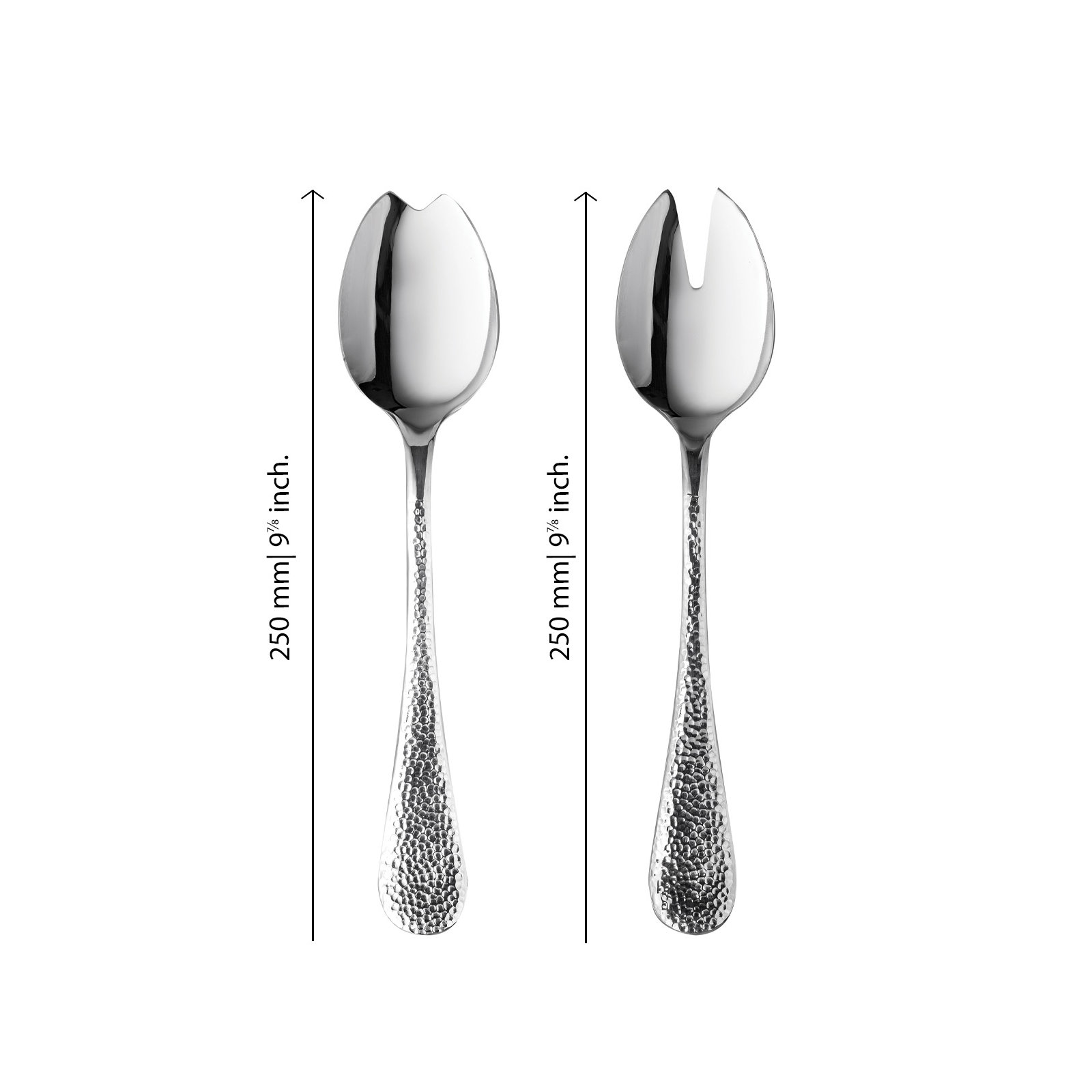 Epoque Stainless Steel Salad Servers, Silver