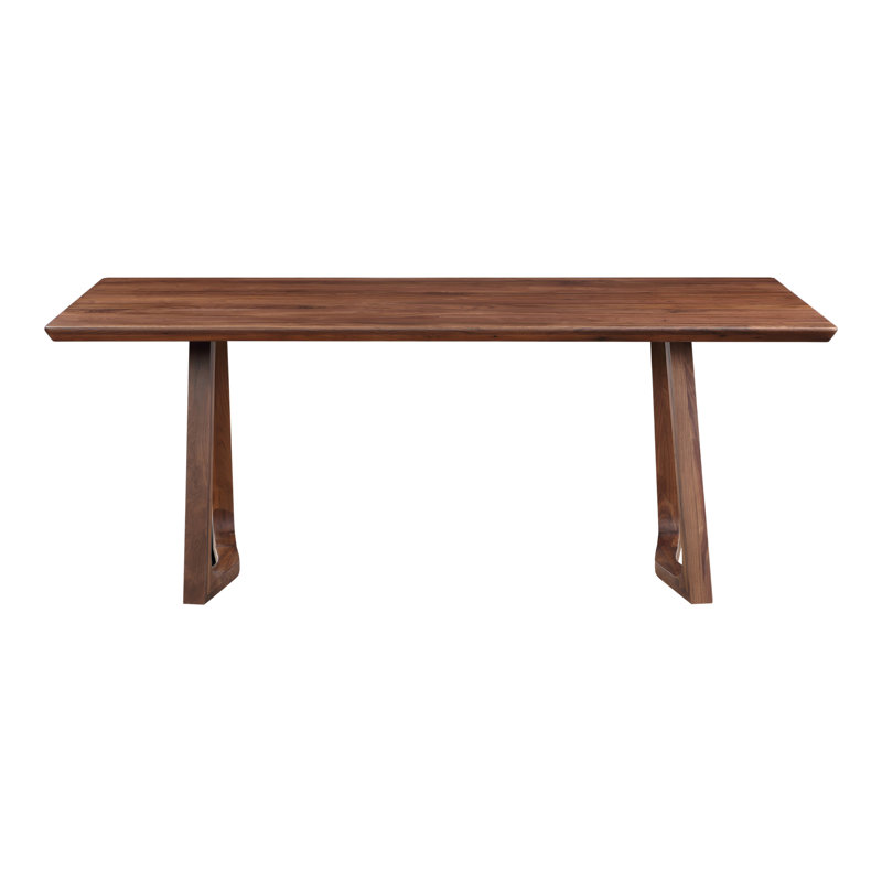 Longfellow Solid Wood Dining Table, Walnut