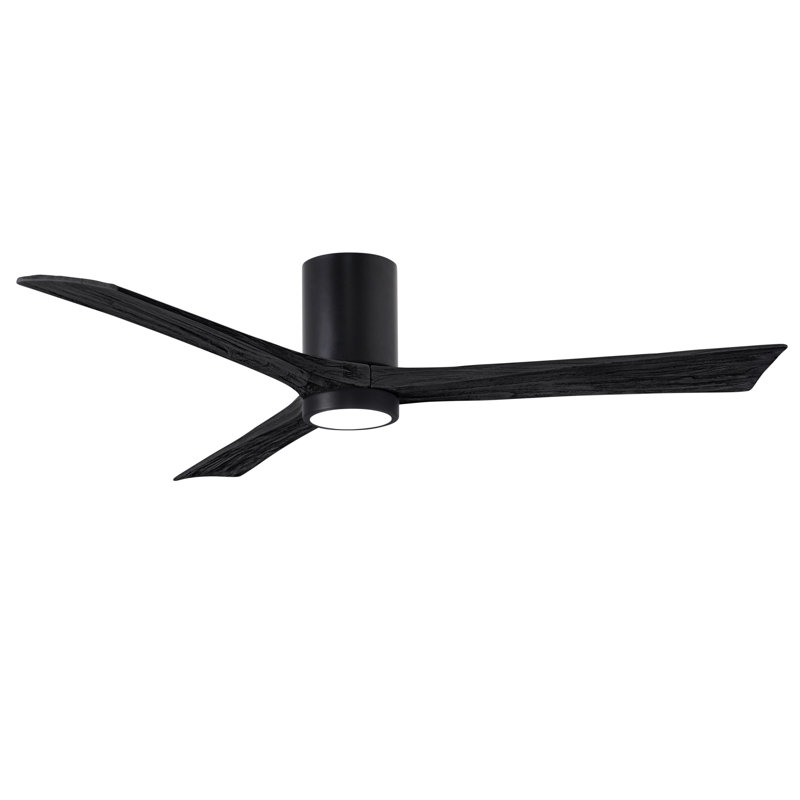 Irene LED Ceiling Fan, Matte Black, Matte Black, 60"