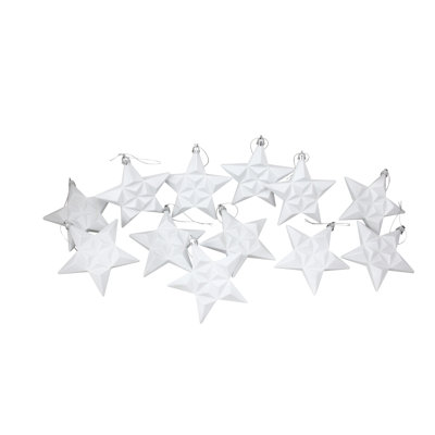 Glittered Star Shatterproof Christmas Ornament