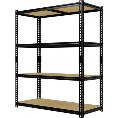 4 Tier Heavy Duty Garage Storage Shelves, Adjustable Metal Shelving Unit, 2000 lb Capacity Utility Storage Rack