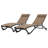 Vivere Denisia Stackable Aluminum Glendale Lounger Set Made with Premium Phifertex Fabric-1755912008
