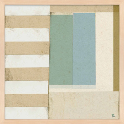 City Scape aqua 2 by Marco Marella for Studio M - Framed Wall Art