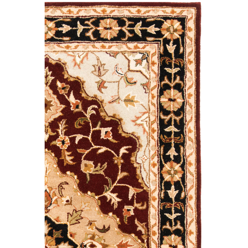 Tapis oriental en laine touffeté à la main Balthrop, Rectangle 2 pi x 3 pi