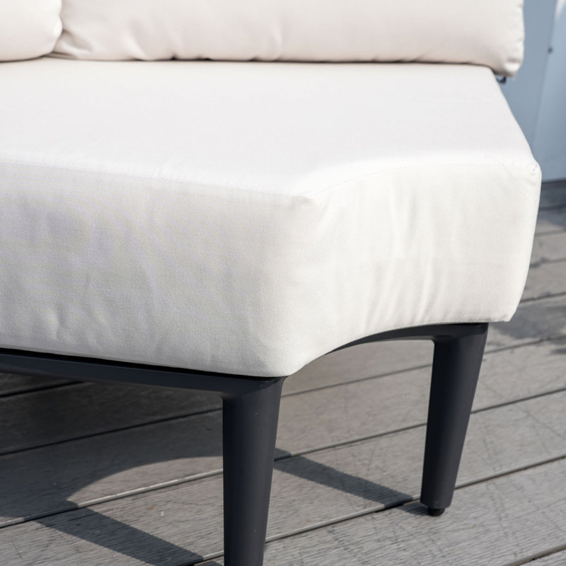 Canapé d'angle extérieur en aluminium Sectiona