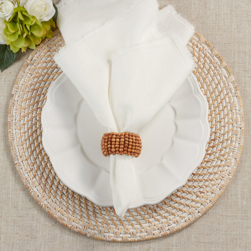 Napkin Ring Collection Wood Napkin Ring, Natural