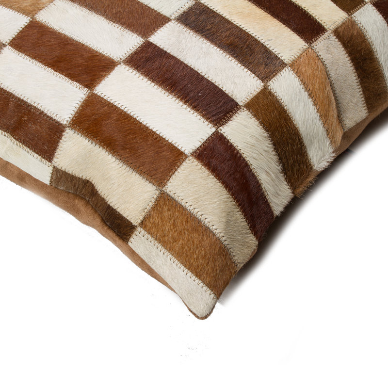 Housse de coussin en cuir et insert , 18 po x 18 po