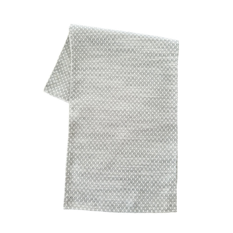 Geometric Table Runnner, Gray