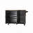 Kitehcn Island with Extensible Rubber Wood Table Top,adjustable Shelf Inside Cabinet for Different Utensils-752739483