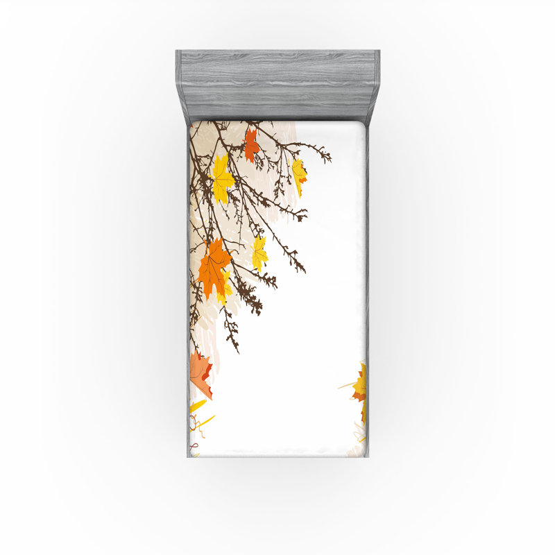 Ensemble de 2 draps-housse Ambesonne Forest, Ensemble literie pour lit simple
