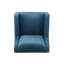 Fauteuil club en velours bleu