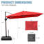 Parasol excentré en porte-à-faux 145 po x 104 po avec base Easy-Move | Mobilité d'une personne-240926123