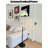 Cream-Style Acrylic & Wrought Iron Floor Lamp