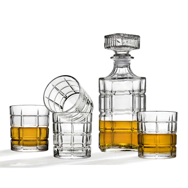Radius 5 Piece Whiskey Decanter Set