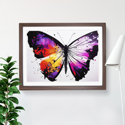 Butterfly Splash Vol.1 Abstract - Framed Print