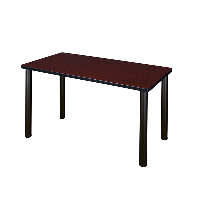 Plateau de table de formation Kee, Noir, Acajou, H 29 po x L 60 po x l 24 po