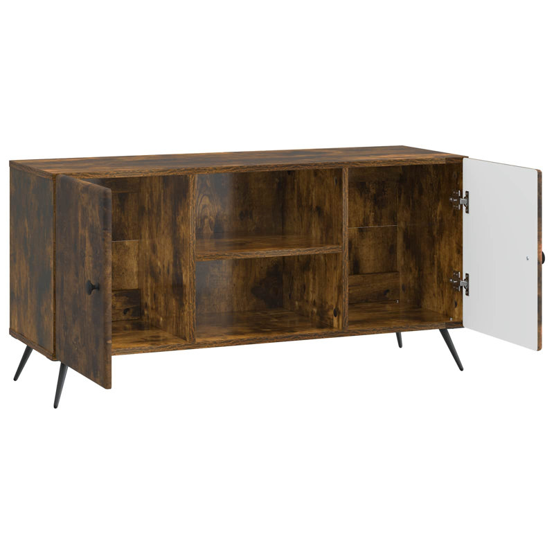 TV Stand, 50cm H x 102cm L x 34.5cm W, Smoked Oak