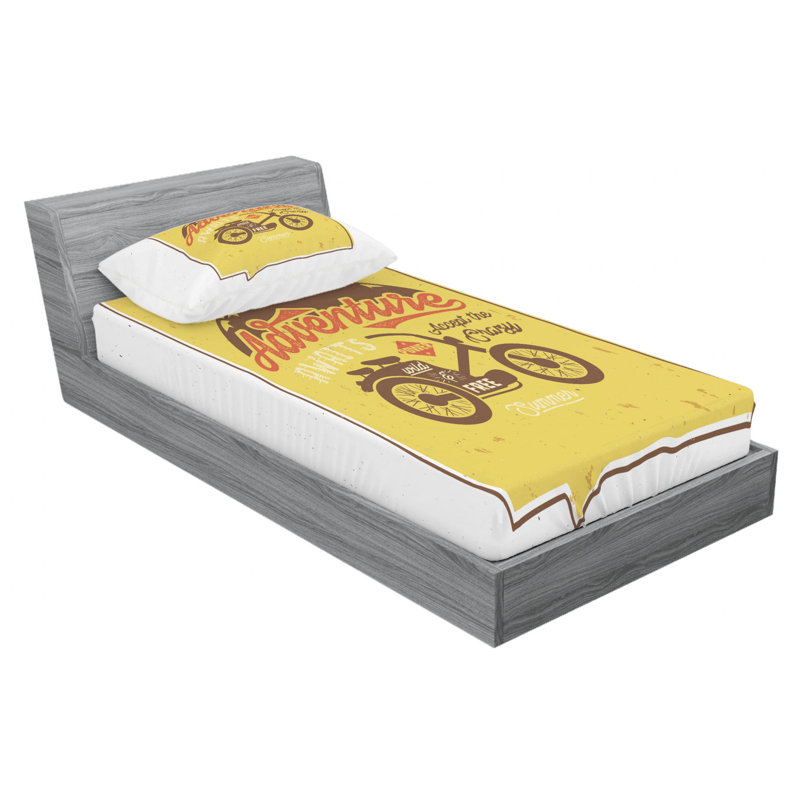 Microfiber Sheet Set, Twin Sheet Set with Fitted Sheet