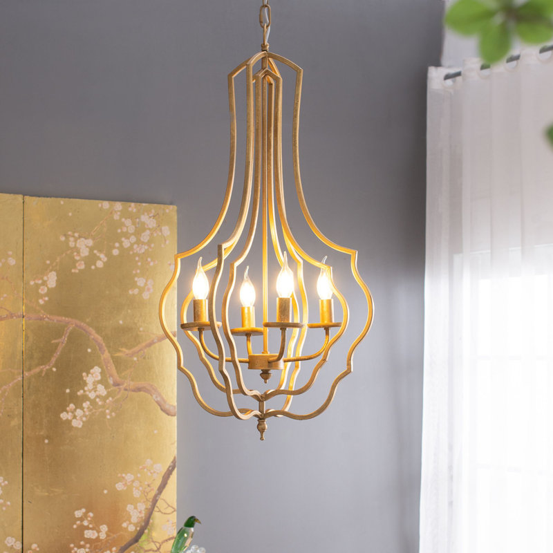 Lustre en métal 4 lumières