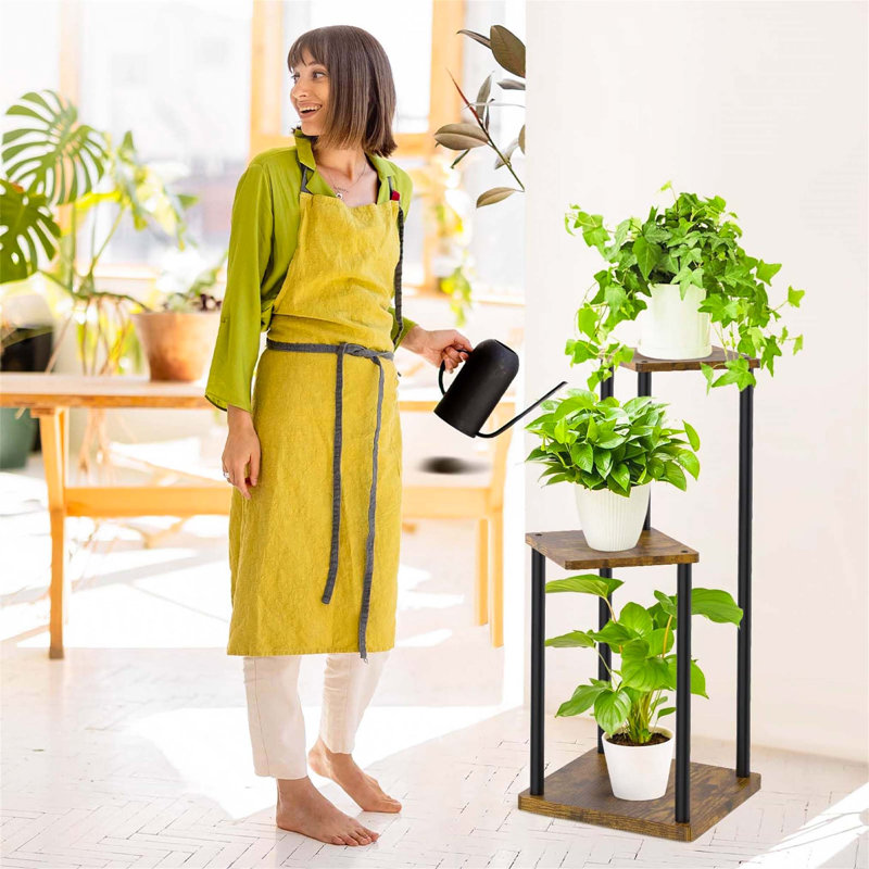 Plant Stand, Black/Brown