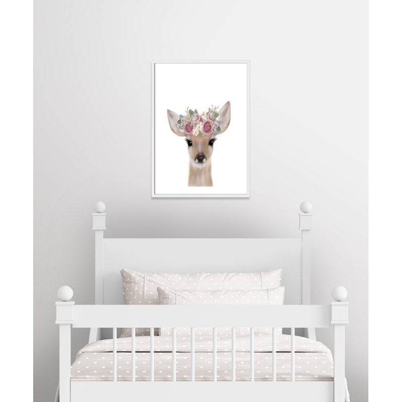 Décoration murale pour enfants, H 35,5 po x l 25,5 po x P 1,19 po, Encadré de boîte blanc