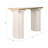 Console Table Stone and Travertine Modern Design for Living Room Bedroom or Office - 30" White