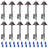 LED Landscape Pathway Lighting, 3W AC/DC Low Voltage Path Lights, ETL Listed, 3000K Warm White