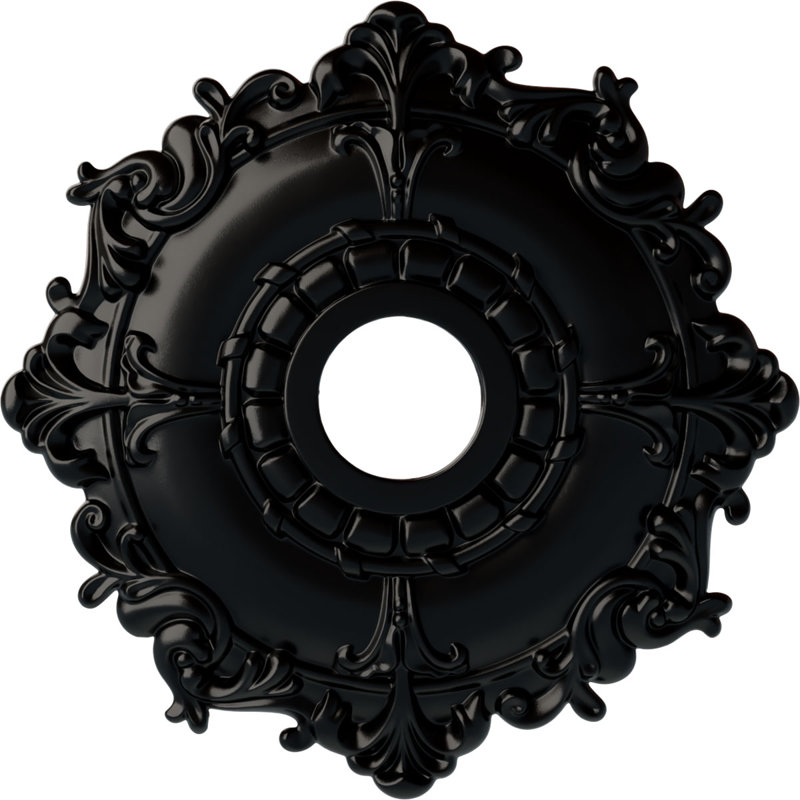 Endurathane Sellek Ceiling Medallion, 18 1/2"OD x 7/8"ID x 1 1/2"P (Fits Canopies up to 1 1/8")Hand-Painted Spartan Stone Finish