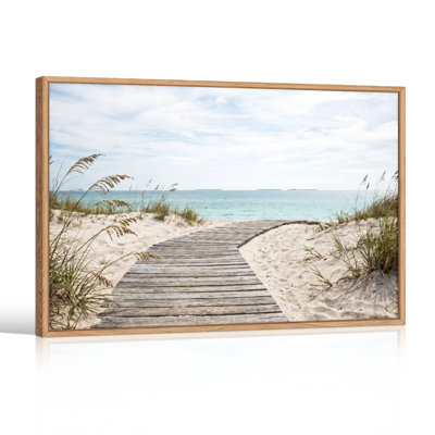 «Beach Path», reproduction d'art sur toile, ensemble de 1