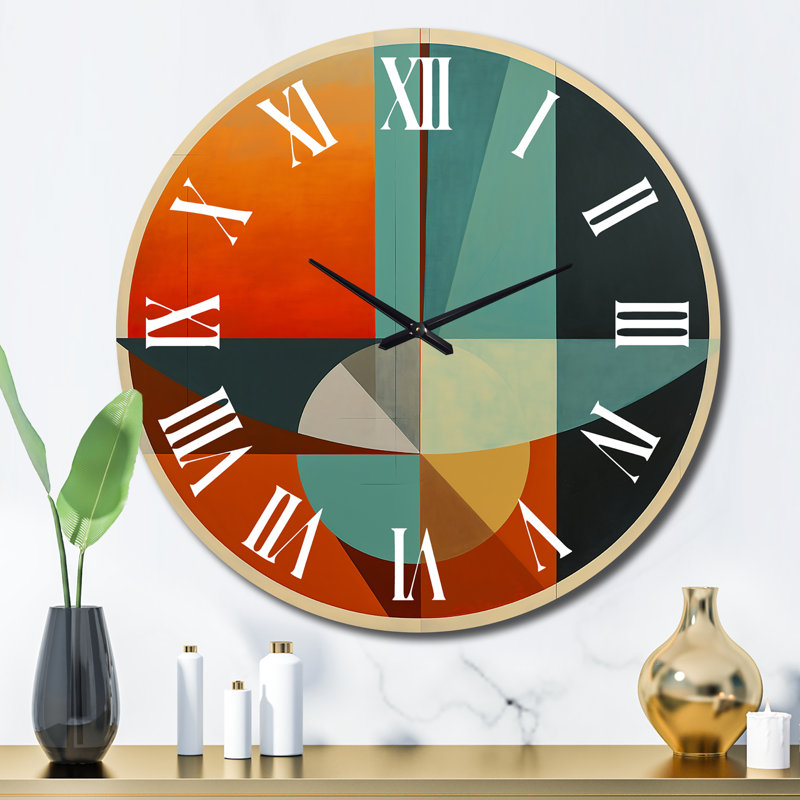 Bettyann - Horloge murale moderne Mid-Century, Grand