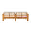 Ensemble de conversation d'extérieur en bois d'acacia 3 pièces Blaise