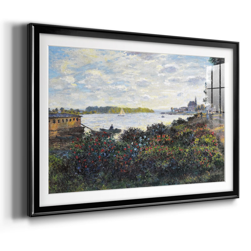 La seine à Argenteuil, 1877, H 27 po x l 39 po x P 1,5 po, Noir