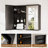Recessed or Surface Medicine Cabinet with Mirror Easy Assembly Aluminum Framed Tempered Glass-1828325532-1826453241