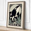 Leaping Orca Moon Art Deco - Wrapped Canvas-973828138-973828157