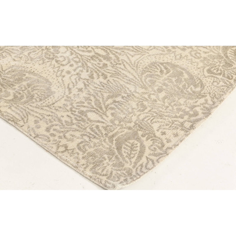 Modern One-of-a-Kind Rectangle 6'8" X 9' Hand Knotted Area Rug